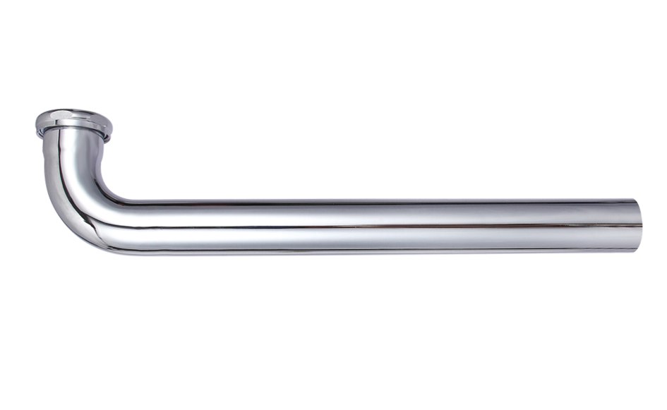 Chrome-Plated Brass Tubular Waste Arm 1-1/2 X 24 Slip Joint 17-Gauge 1 Pc 